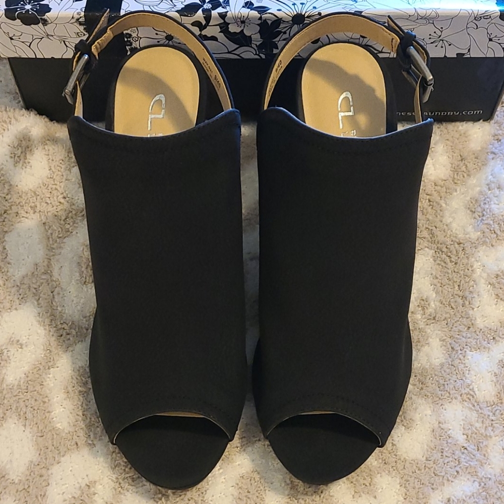 Chinese Laundry Wake Up Peep Toe Bootie